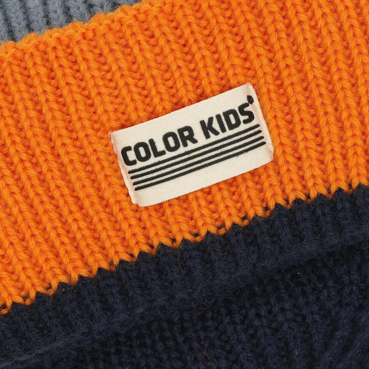 Kinder Mütze Beanie W. Wool & Contrast 3/3