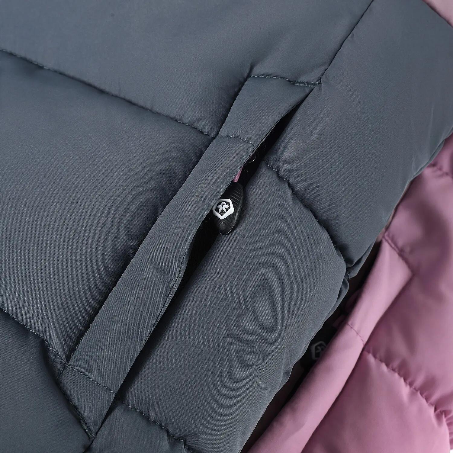 Kinder Skijacke Quilt & Colorblock 3/4
