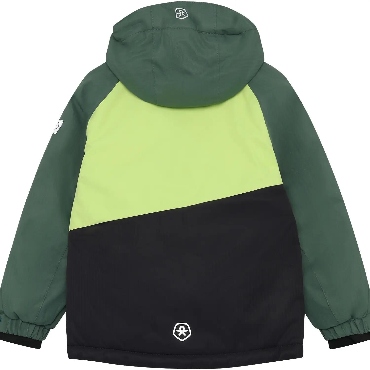 Jungen Skijacke Colorblock Dark Forest 2/4