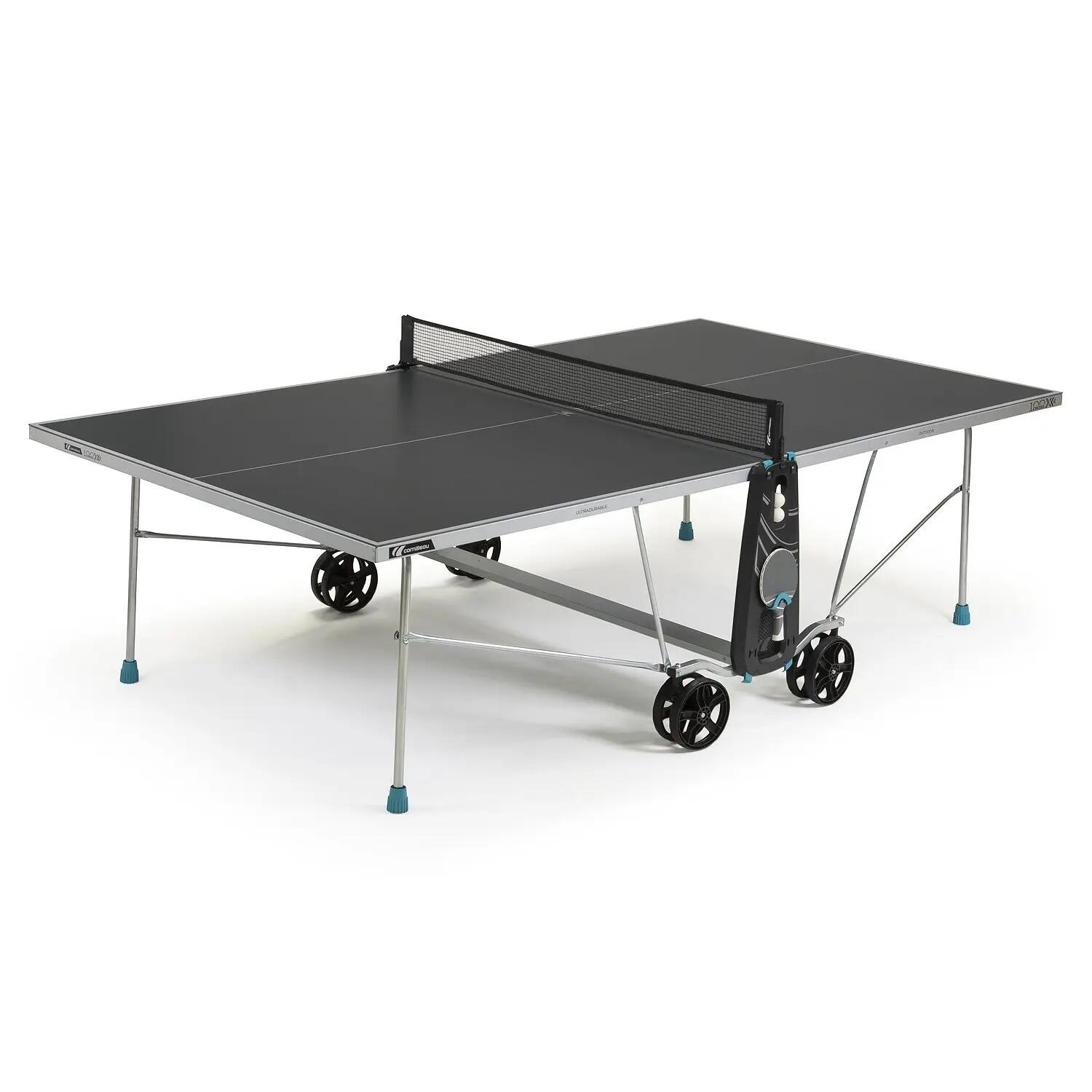 Tischtennis-Set 100X Outdoor Grau Tischtennis Unisex Grau 4/6