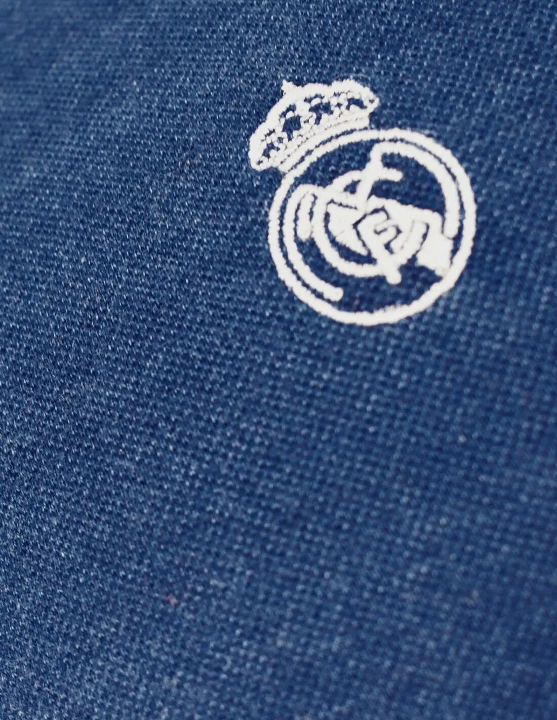 Prémium Real Madrid galléros póló, kék 3/4