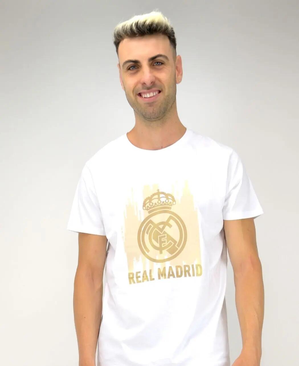 A Real Madrid címeres pólója - fehér-arany 1/5