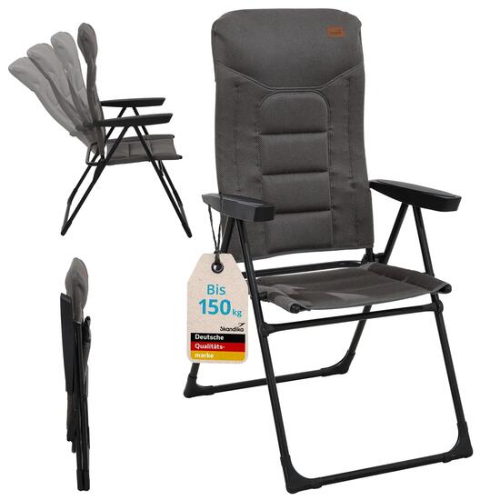 Campingstoel Kvist - opvouwbaar - rugleuning verstelbaar 4 standen - max. 150 kg