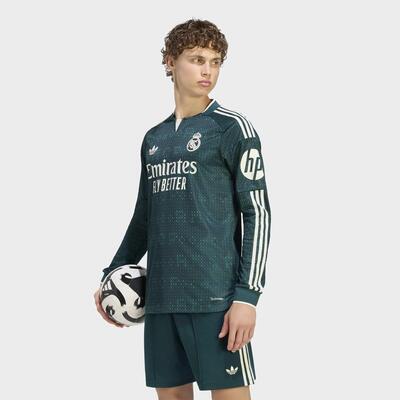 Real madrid 26/27 authentiek uitshirt met lange mouwen