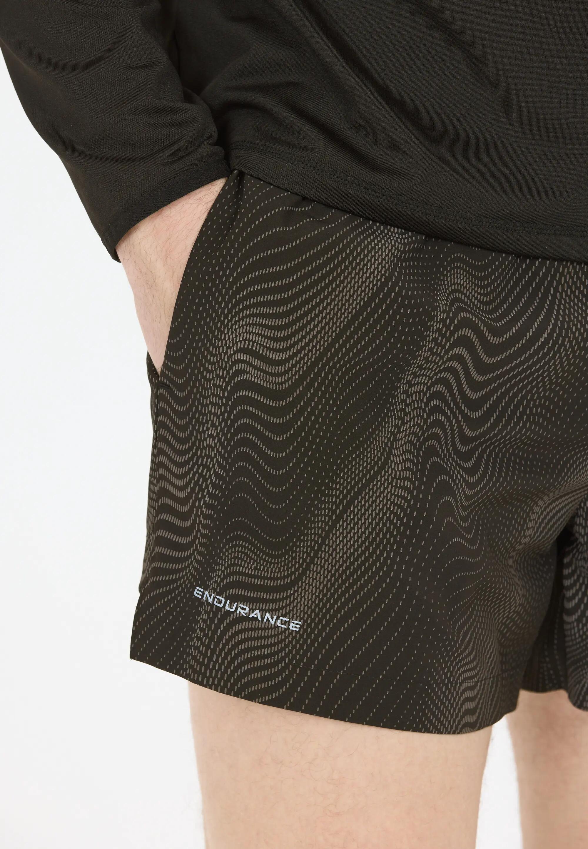 endurance Malakas M Print Shorts en poliéster con elastano – P3874 Reflex Zebra 9/10