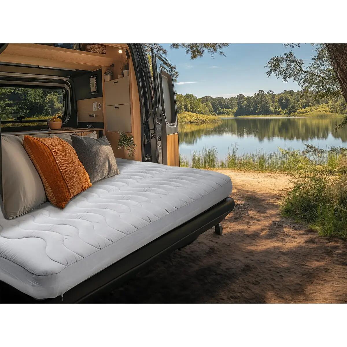 Hoes voor dubbele slaapmat Easy 3D Premium - 195x140x10cm - Matrasbeschermer 2/9