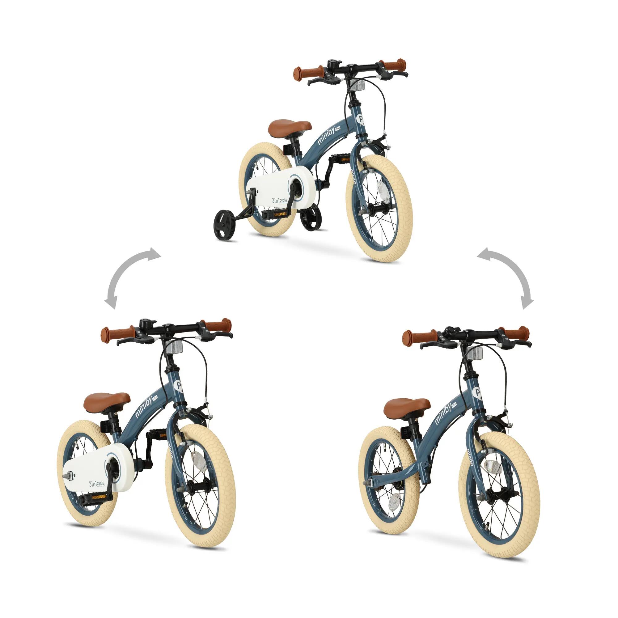 Qplay Miniby Vélo enfant 12 pouces - 3 en 1 - Draisienne - Acier 5/7