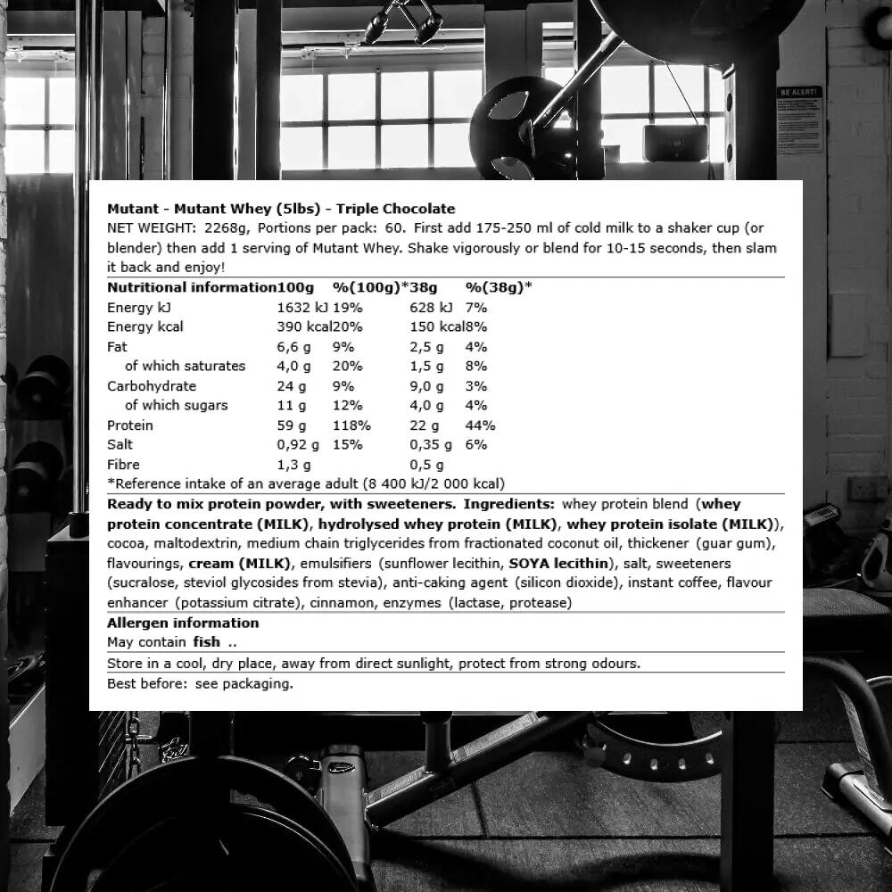 MUTANT Whey 2270g - Triple Chocolate 3/3