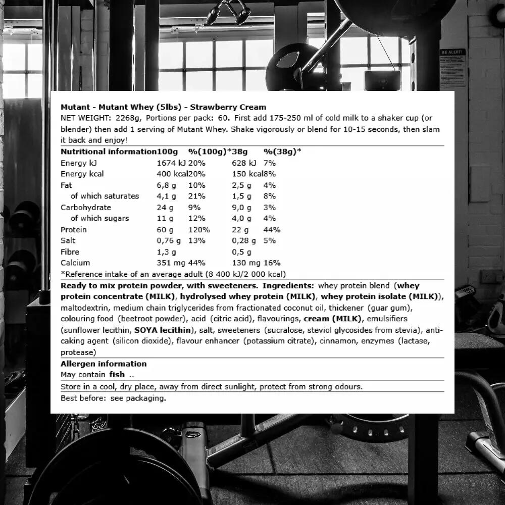 MUTANT Whey 2270g - Strawberry 3/3