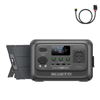 Elite 30 v2 288wh bluetti draagbare powerstation+200w zonnepaneel voor kamperen