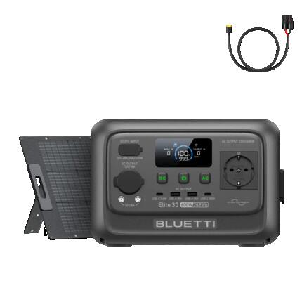 Elite 30 V2 BLUETTI Générateur portable+200W Solar Panel , 288Wh pour Camping