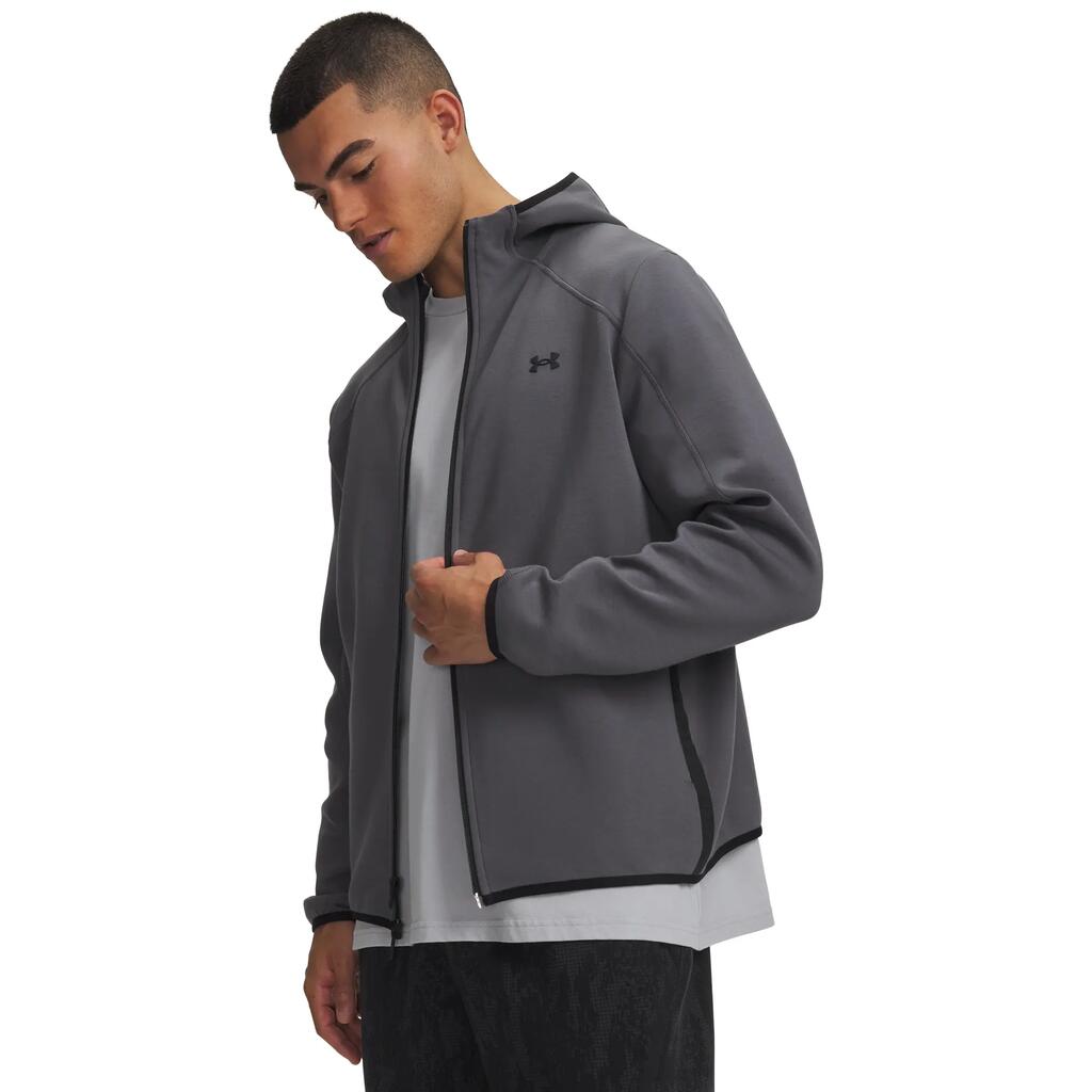 MEN'S sweatshirt UA UNSTOPPABLE FLC FZ DARK GREY
