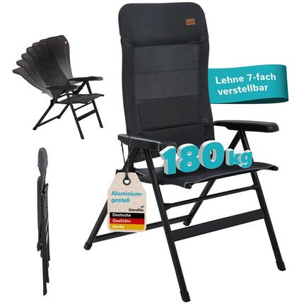 Fauteuil de camping - Lepola XL - aluminium - pliant - dossier réglable