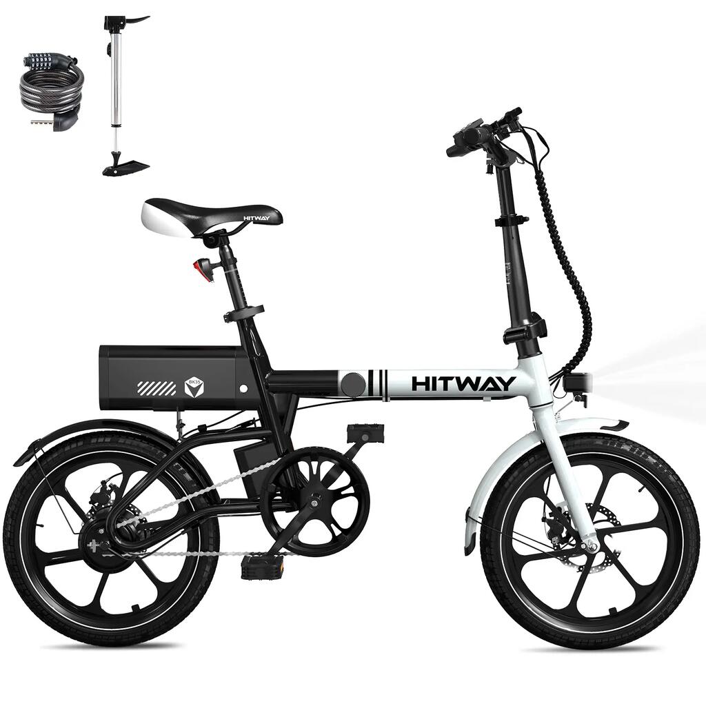 Lightweight Folding Electric Bike 16" E-Bike  70 km Commuter BK35S
