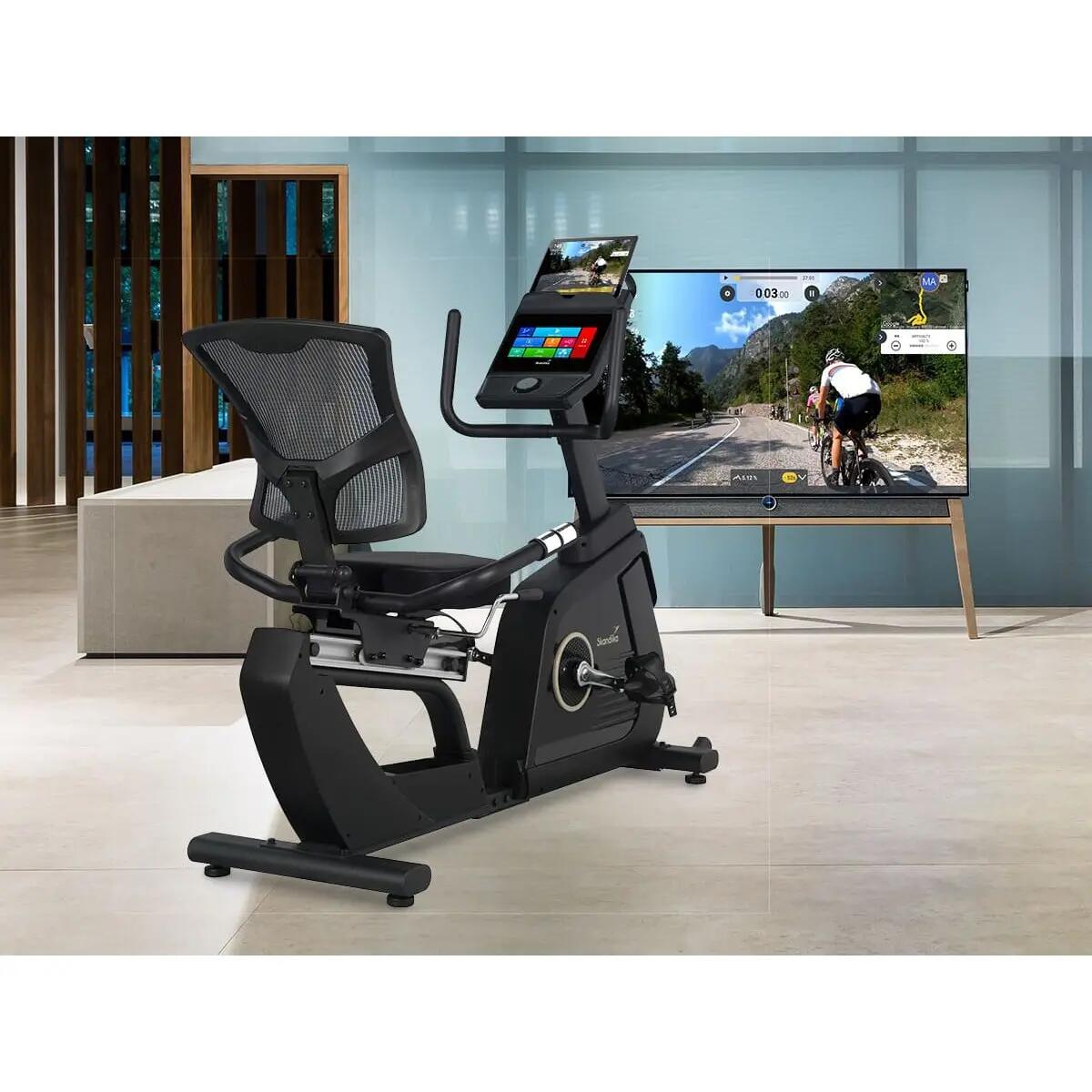 Rower stracjonarny, treningowy Cykling P14 Comfort, z dotykowym wyświetlaczem 4/8