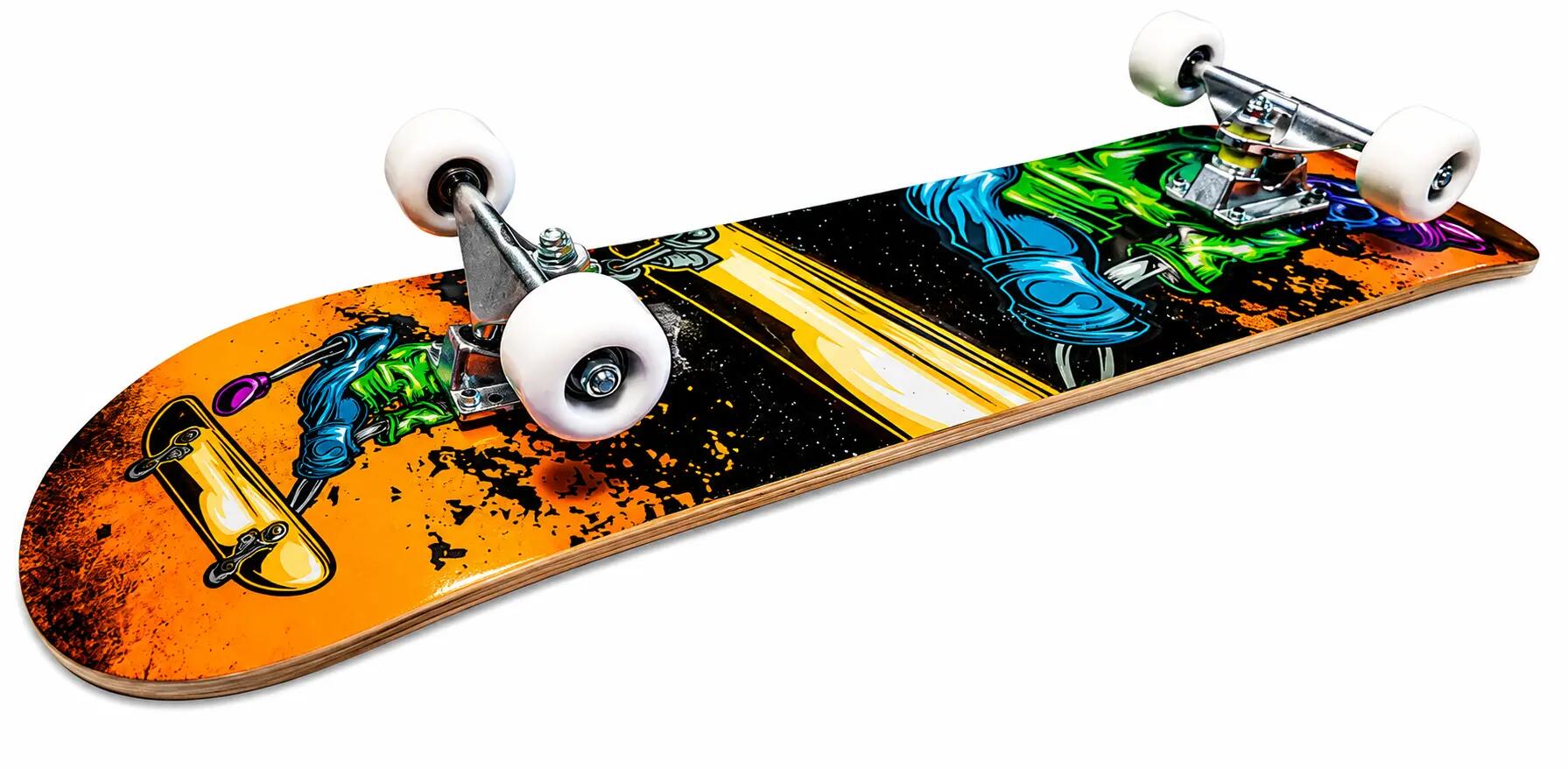 Sport-Skateboard mit Aluminium-Chassis und rutschfester Oberfläche für den Freiz 2/4