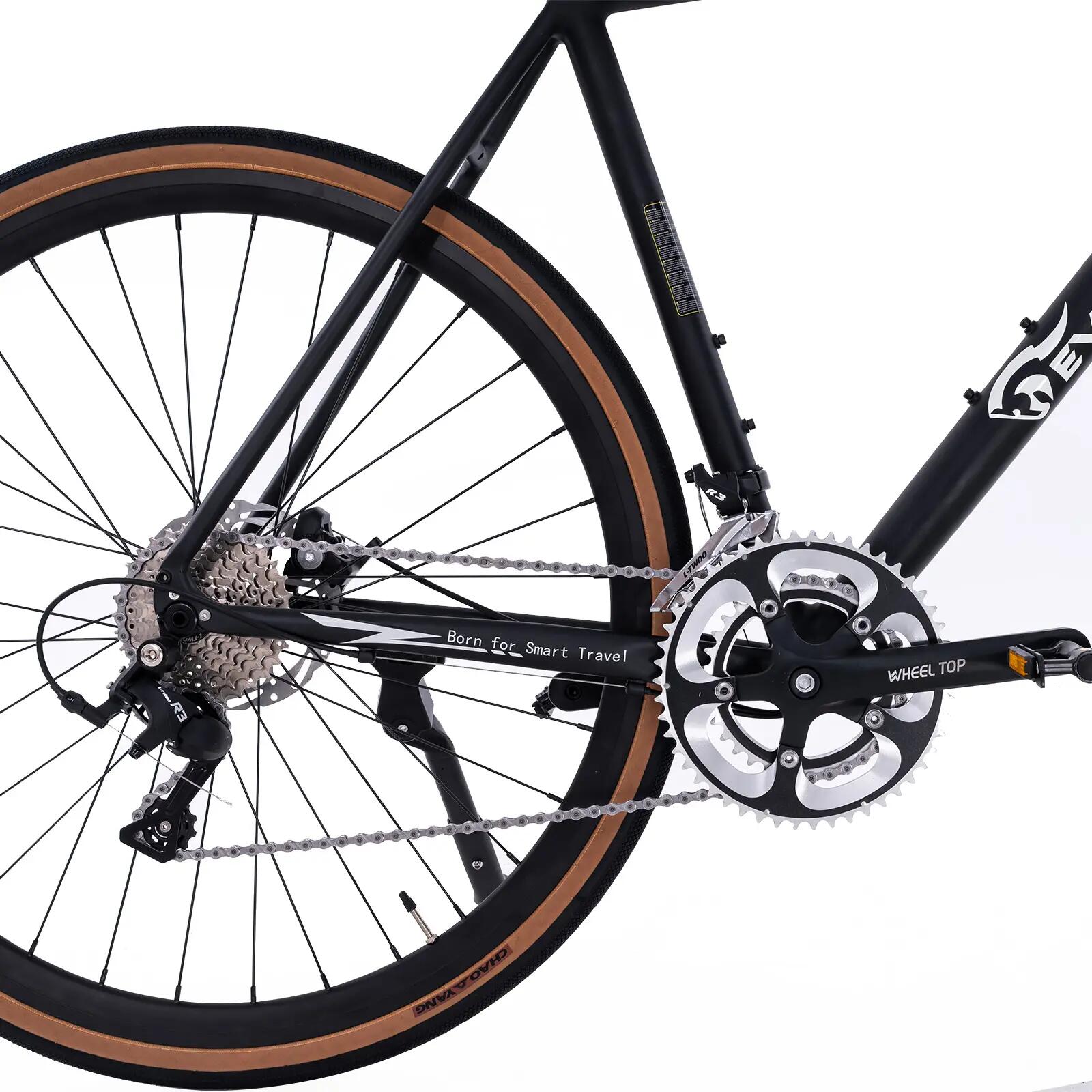 Vélo Route EM8 - Guidon Course - 2x8 Vitesses - Aluminium - Freins à Disque 5/15