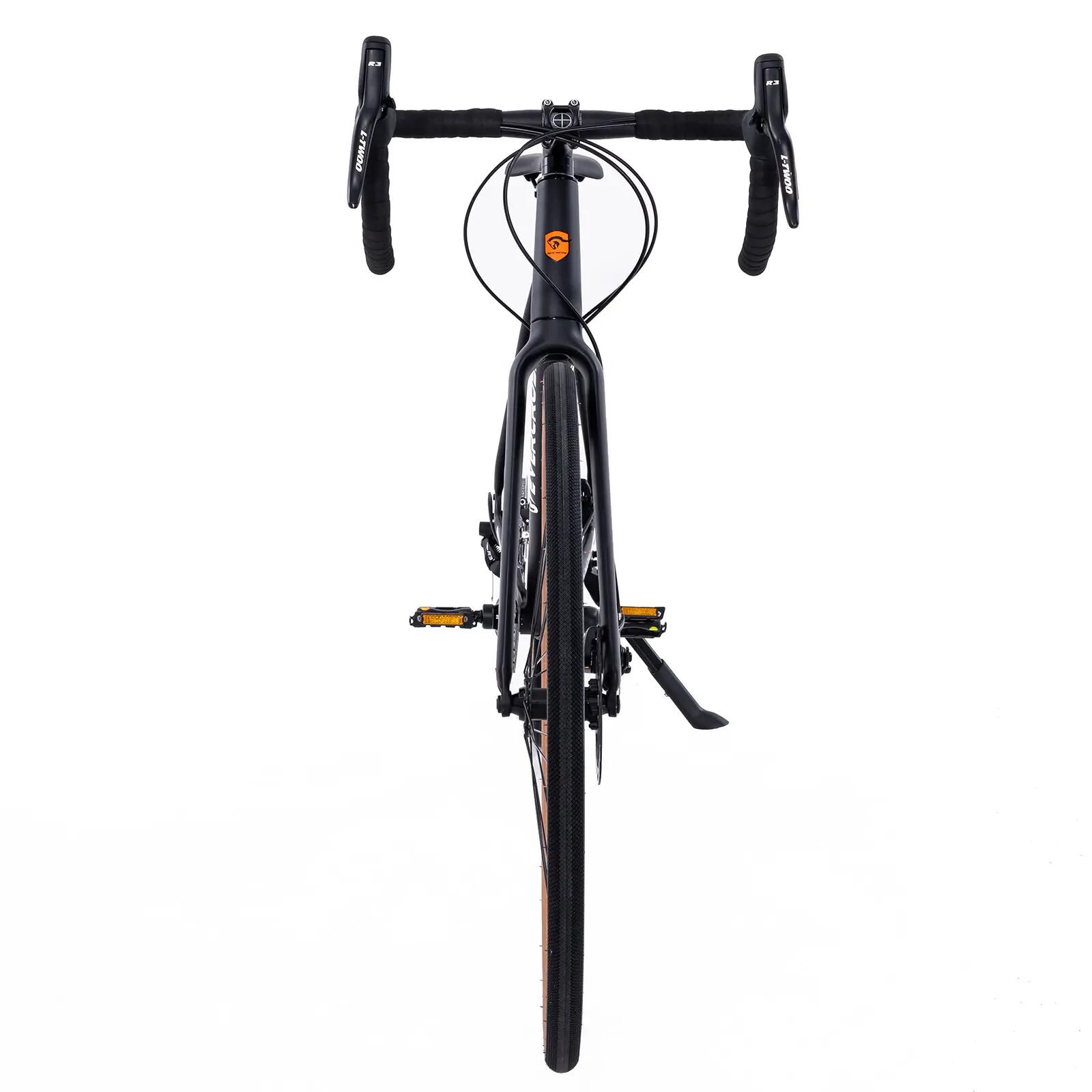 Vélo Route EM8 - Guidon Course - 2x8 Vitesses - Aluminium - Freins à Disque 14/15