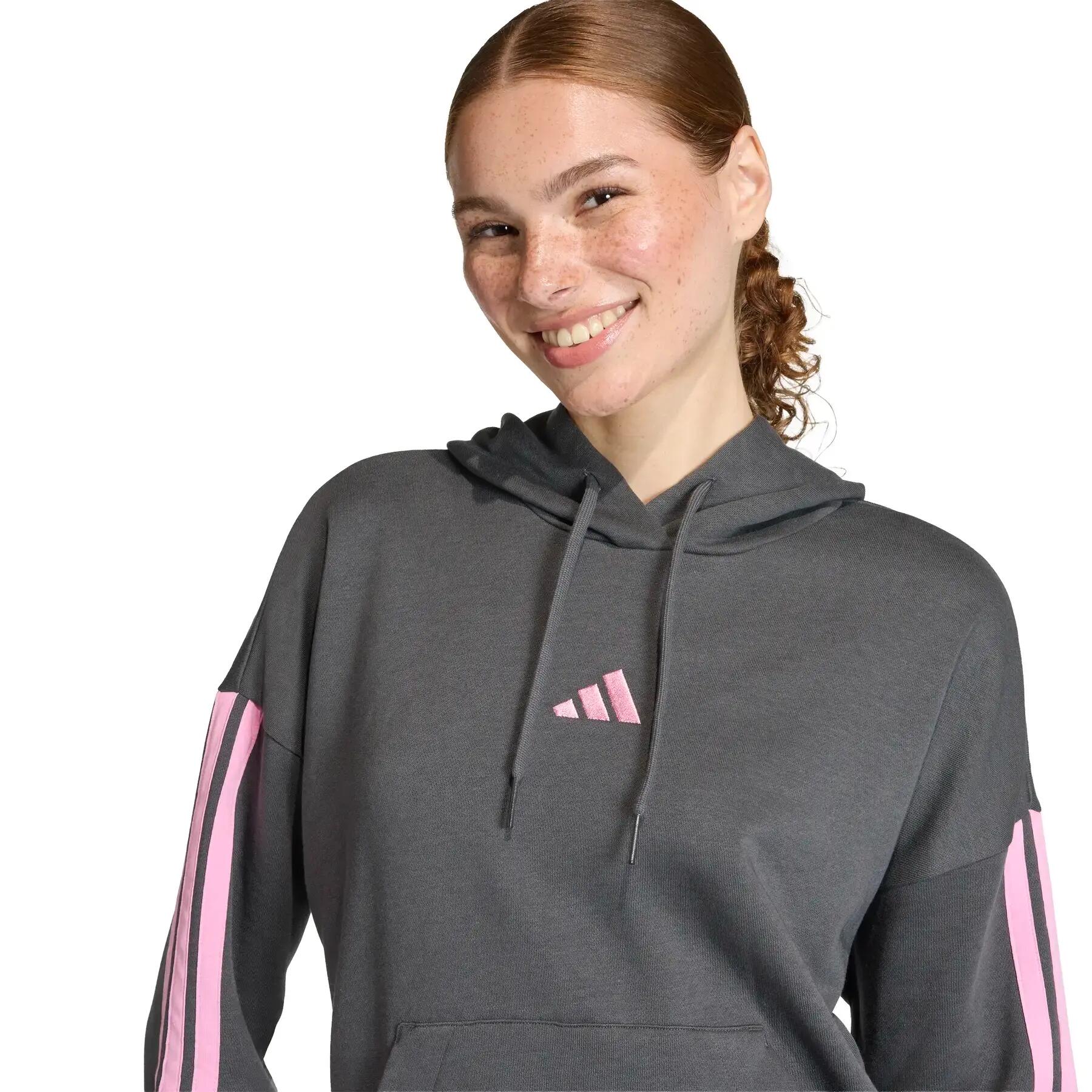 Sudadera con capucha adidas Essentials 3-stripes Fleece 5/6