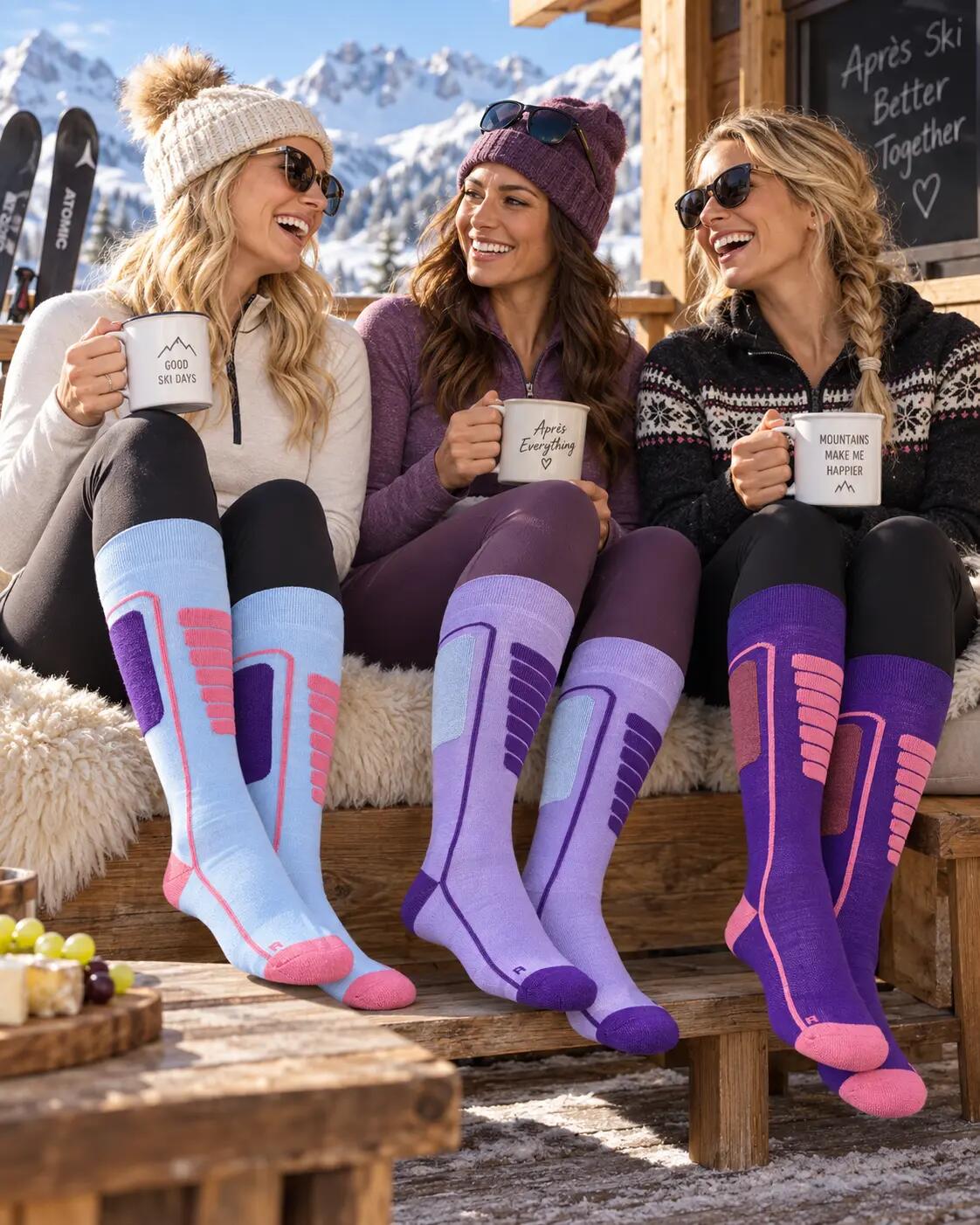 Merino Wol Skisokken met Schokabsorptie en Naadloze Pasvorm - Courchevel 3pk 2/6