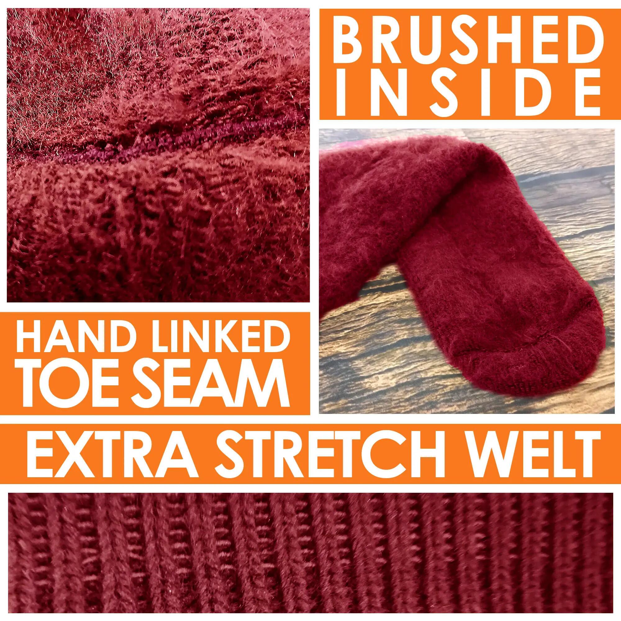 1 Pack Kids Indoor Thermal Slipper Socks with Grips 3/6