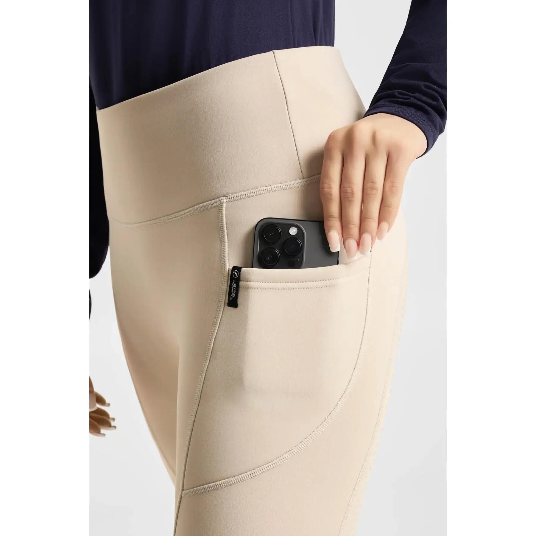 Legging équitation full grip thermique à fond intégral femme Horze Greta 4/4