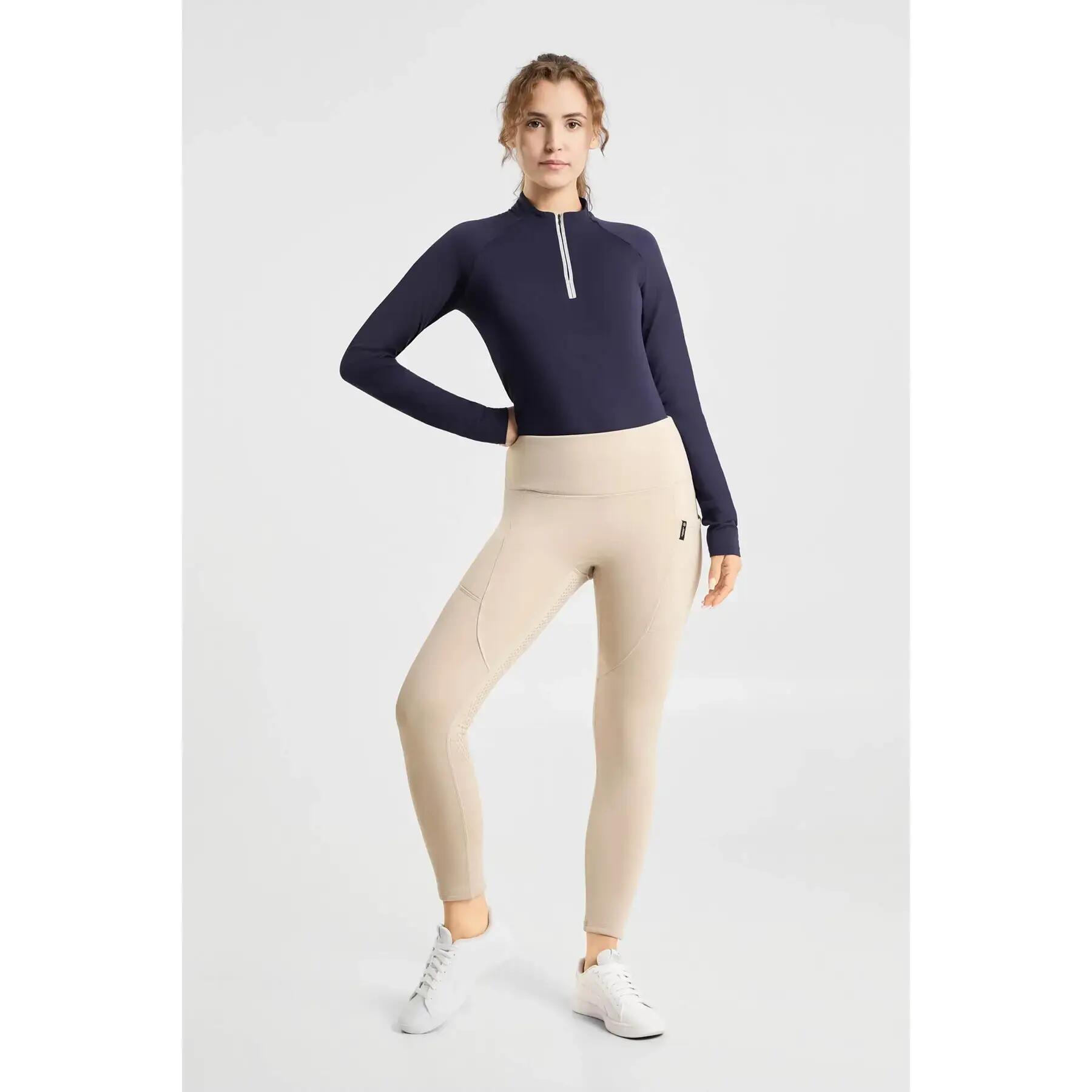 Legging équitation full grip thermique à fond intégral femme Horze Greta 2/4