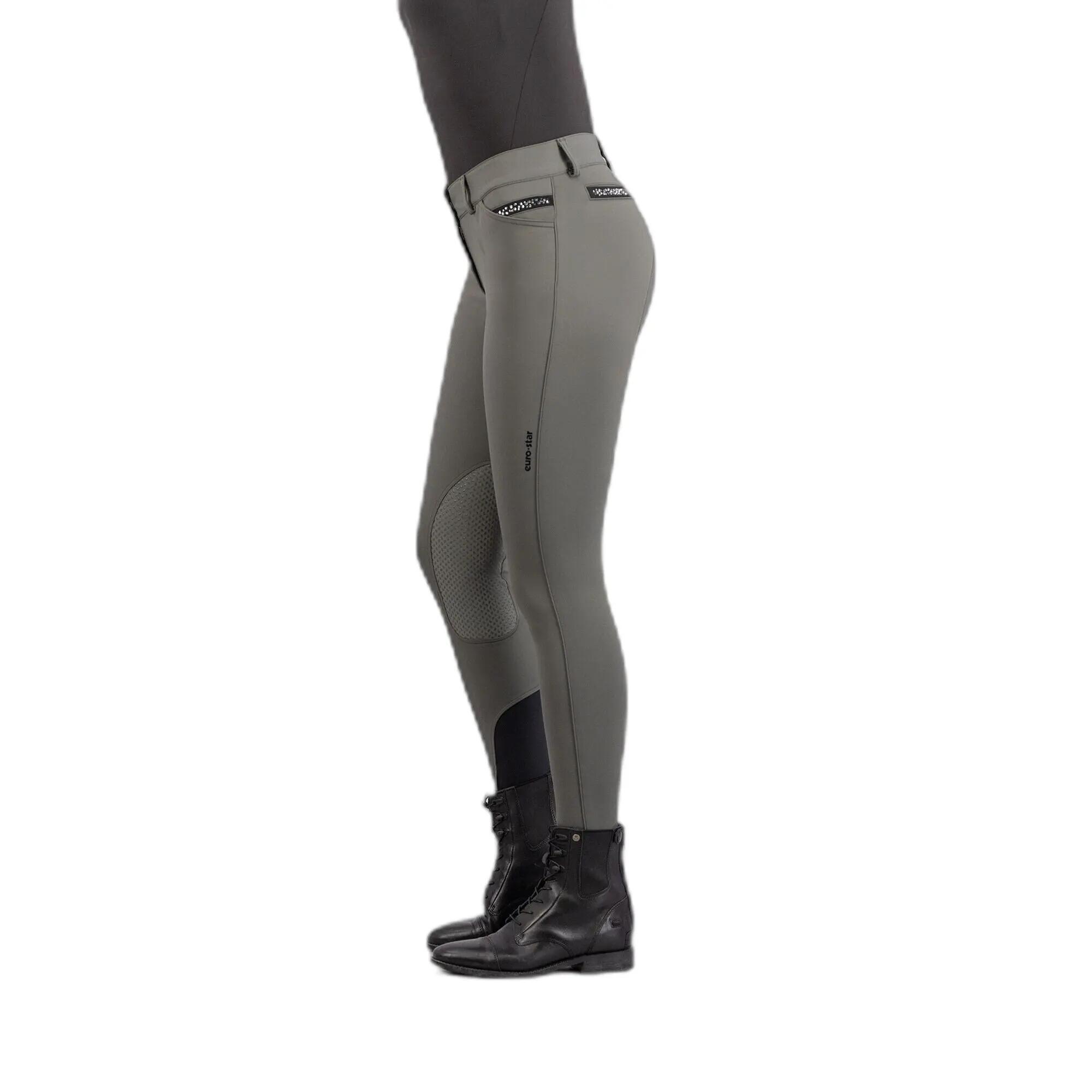 Pantalón de equitación Mid Grip Euro-Star Arista Fashion Diamond 2/3