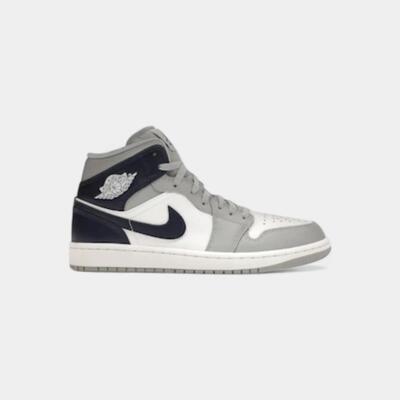 Jordan 1 mid wolf grey midnight navy