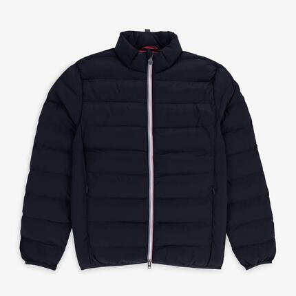 Doudoune manches longues homme col montant bleu marine Piumino