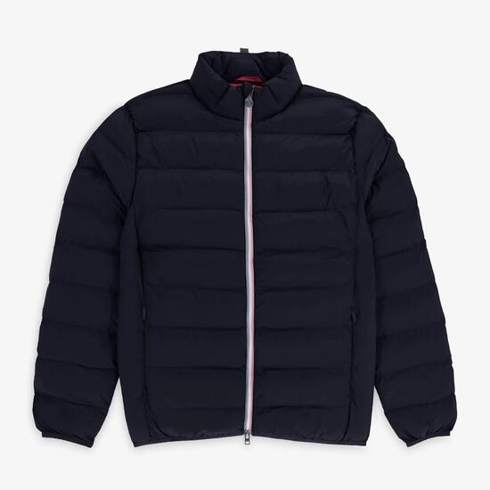 Doudoune manches longues homme col montant bleu marine Piumino