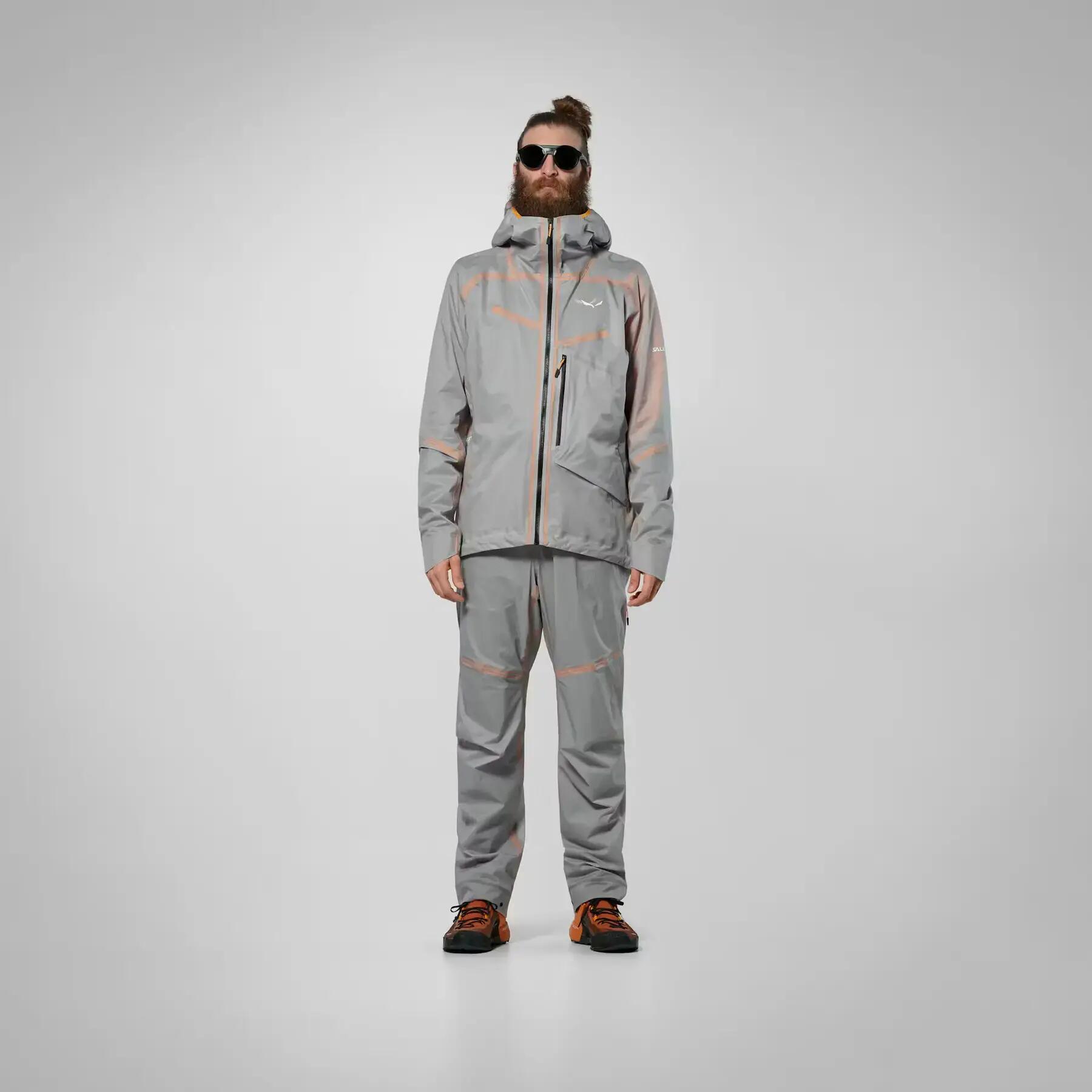 Pantalon imperméable à capuche Salewa NXT PTX 3L 3/5