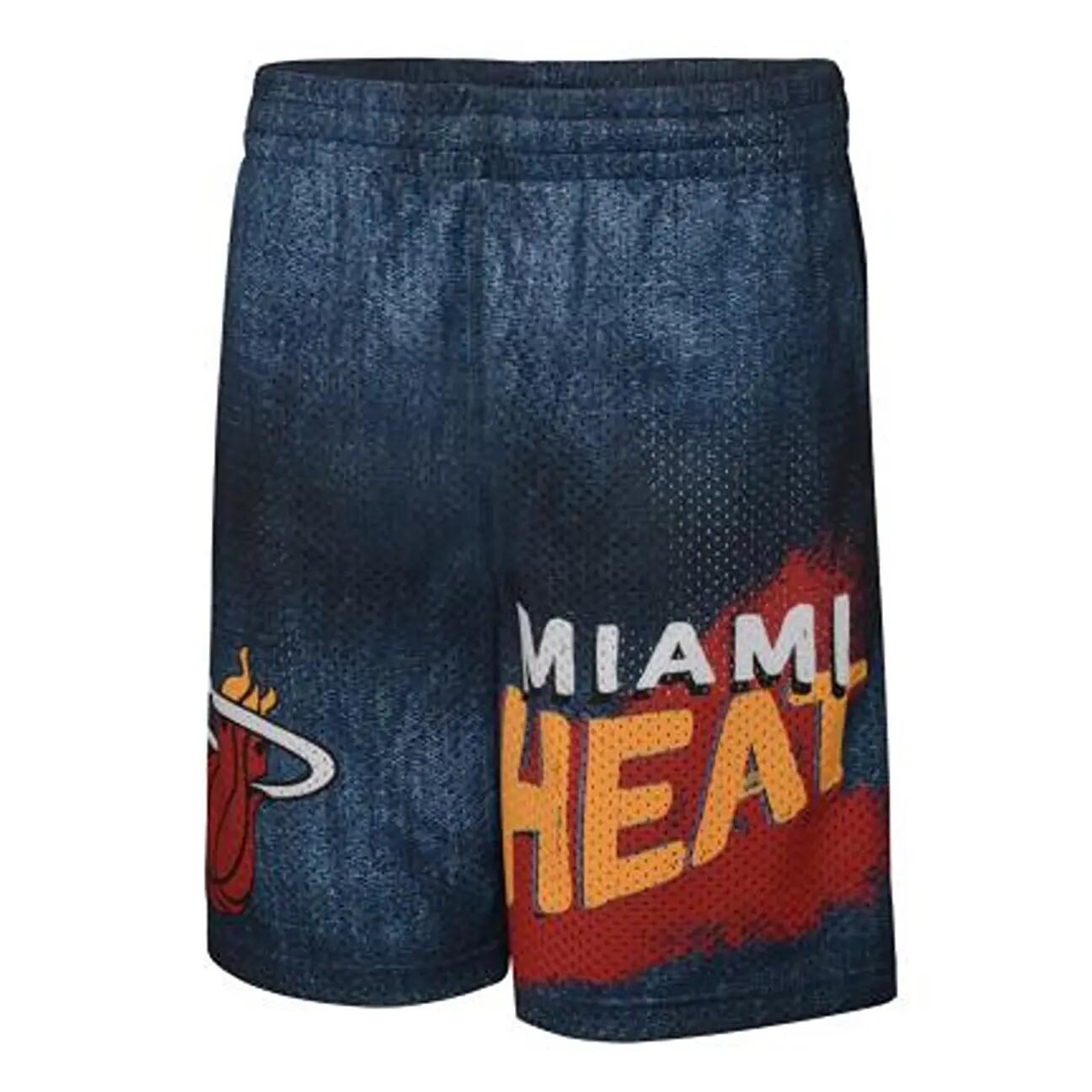 OUTERSTUFF NBA Heating UP Short Miami Heat BM102 bambini T-Shirt e manica lunga 2/2