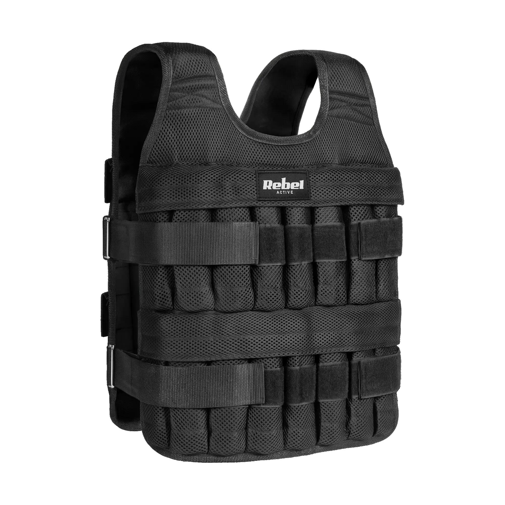 Kamizelka obciążeniowa 20kg regulowana treningowa do ćwiczeń mocna Rebel 3/7