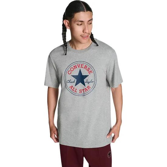 Maglietta Converse Chuck Logo Tee Grigio Unisex