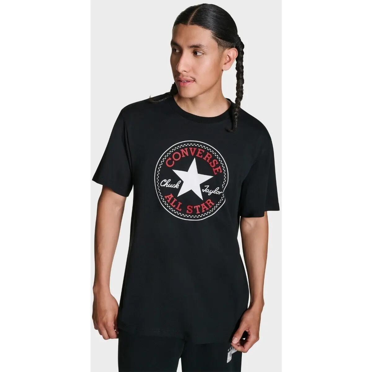 T-Shirt Converse Chuck Logo Tee, Preto, Unissex 5/5