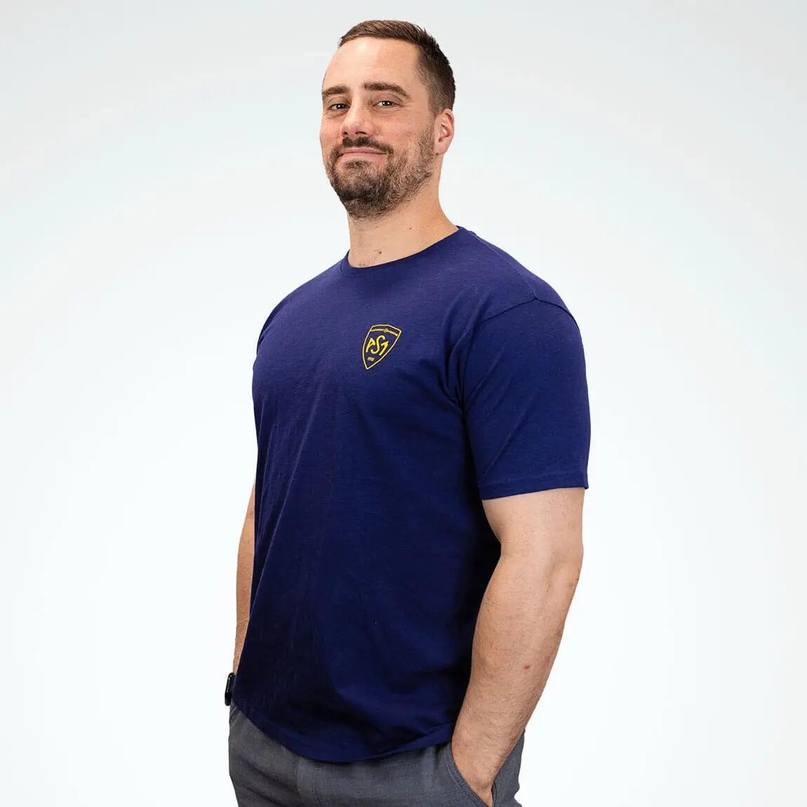 T-shirt ASM Clermont-Auvergne Beauregard pour homme Bleu marine 4/4