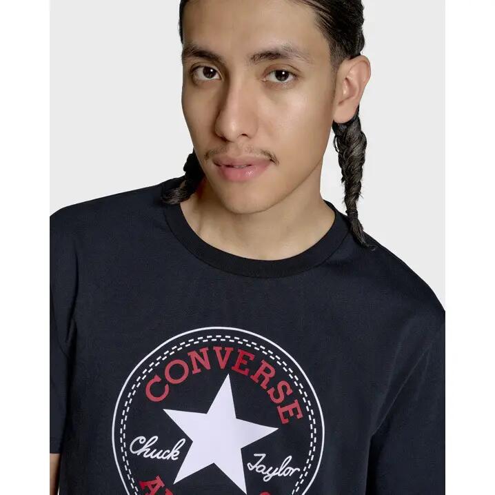 T-Shirt Converse Chuck Logo Tee, Preto, Unissex 3/5