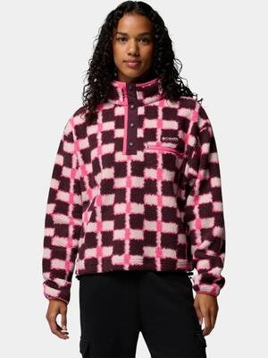 Trui dames helvetia ii printed cropped half snap