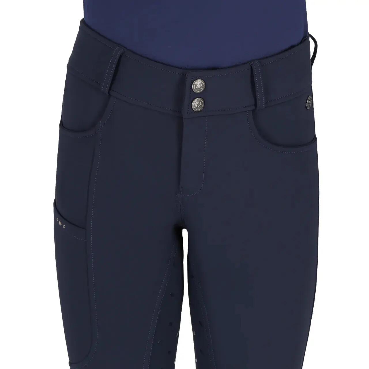 Pantalon équitation full grip enfant QHP Lymee 3/7