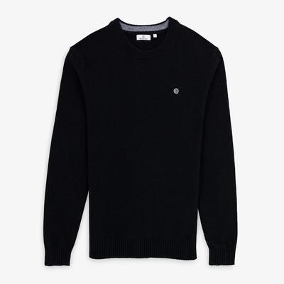 Trui met ronde hals van wollen jersey