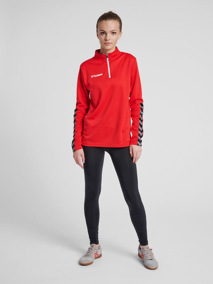 Bluza do piłki nożnej damska Hummel demi-zip hml AUTHENTIC