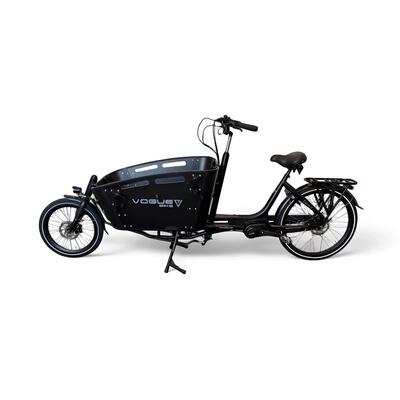 Vogue carry 2 elektrische bakfiets - mat zwart - 50 cm