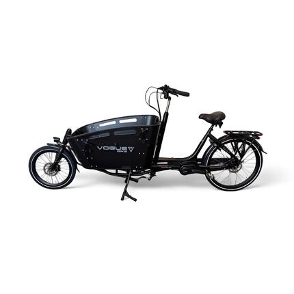 Vogue Carry 2 Elektrische Bakfiets - Mat Zwart - 50 cm
