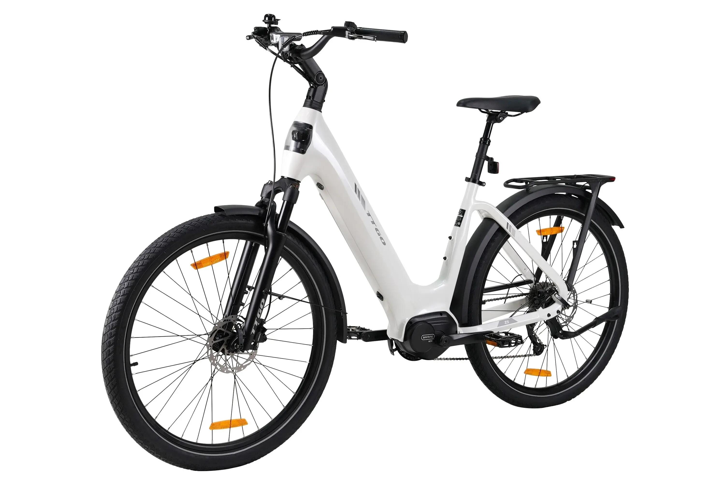 Z5 Miejski rower elektryczny z silnikiem centralnym 36V 18Ah 75Nm zasięg 130km 5/6