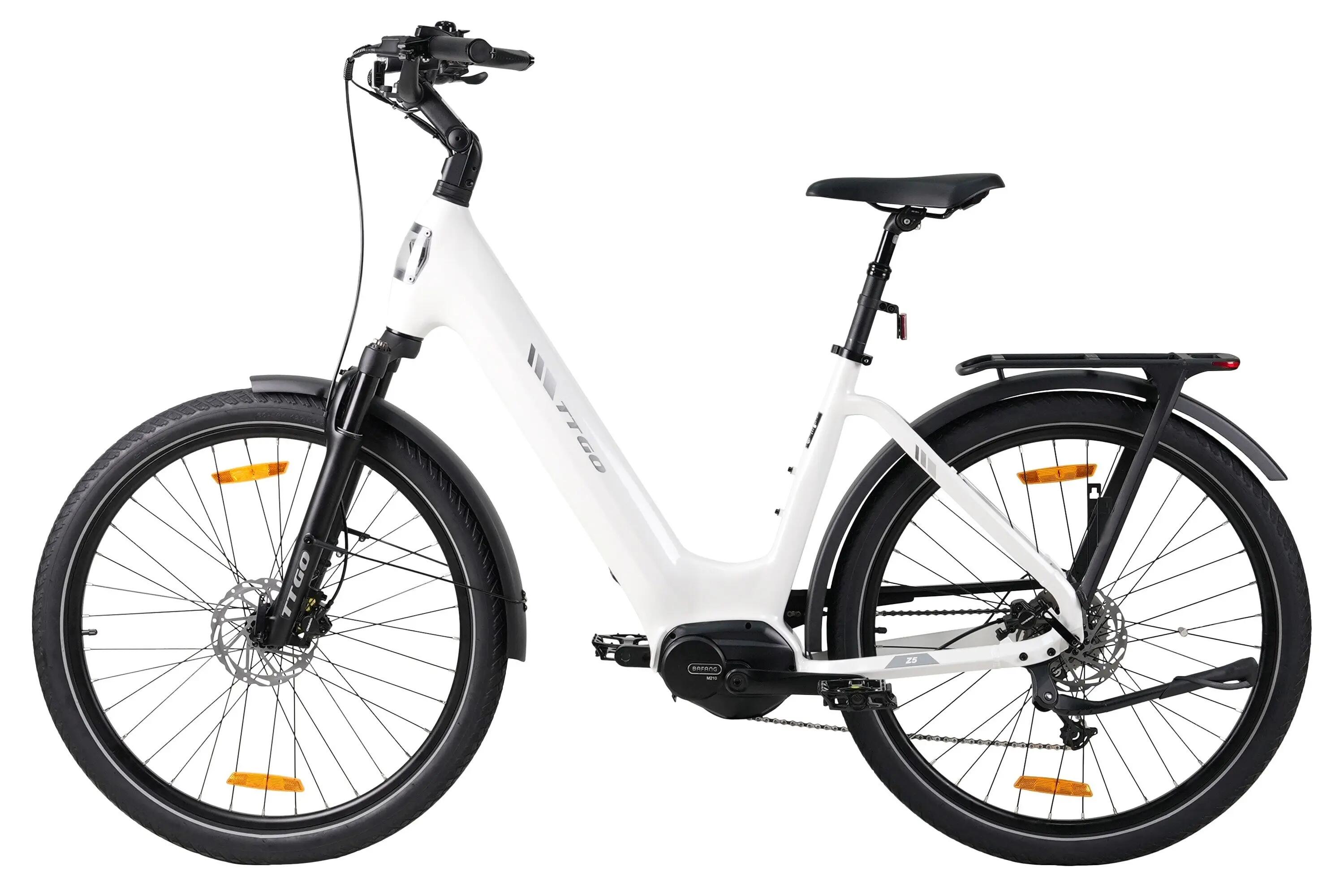 Z5 Miejski rower elektryczny z silnikiem centralnym 36V 18Ah 75Nm zasięg 130km 4/6