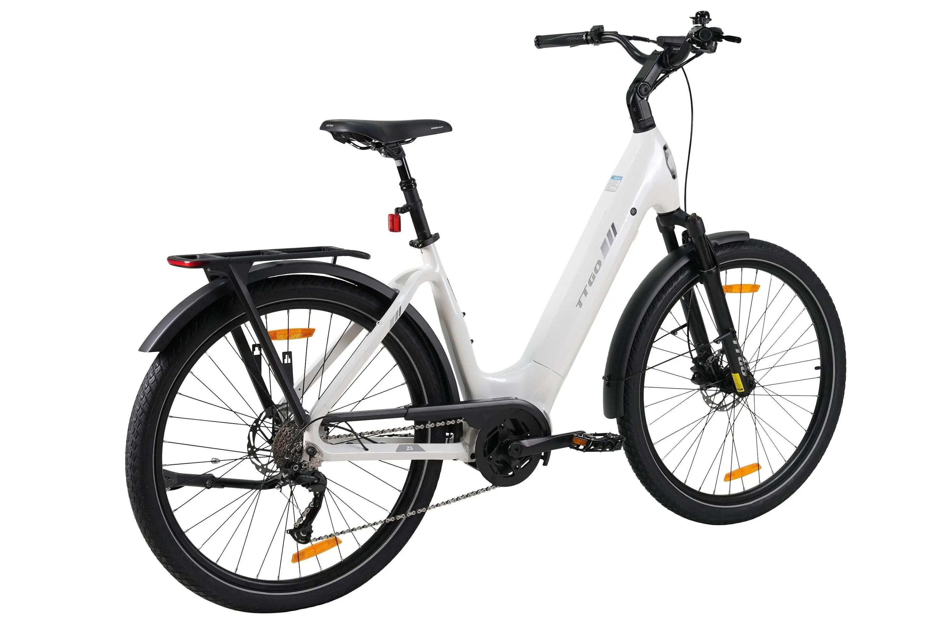 Z5 Miejski rower elektryczny z silnikiem centralnym 36V 18Ah 75Nm zasięg 130km 3/6