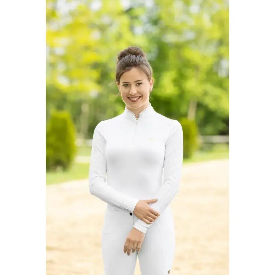 Maillot équitation de compétition manches longues femme Covalliero 4/7