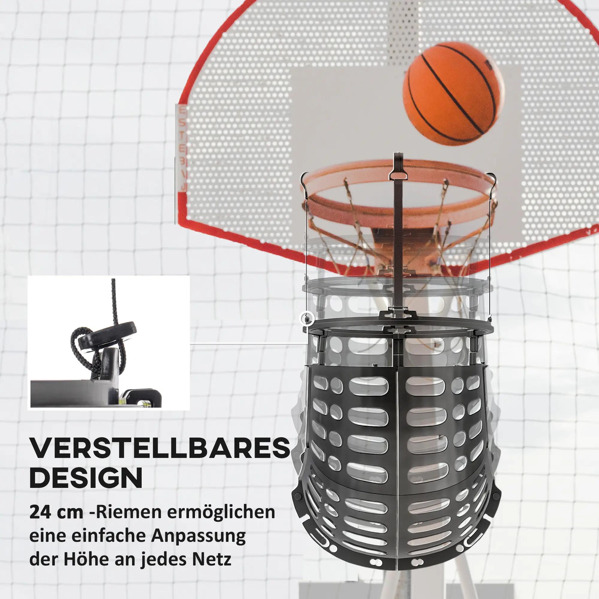 Panier de rebond pour basket-ball, réglable en hauteur, rotatif à 360° 6/9