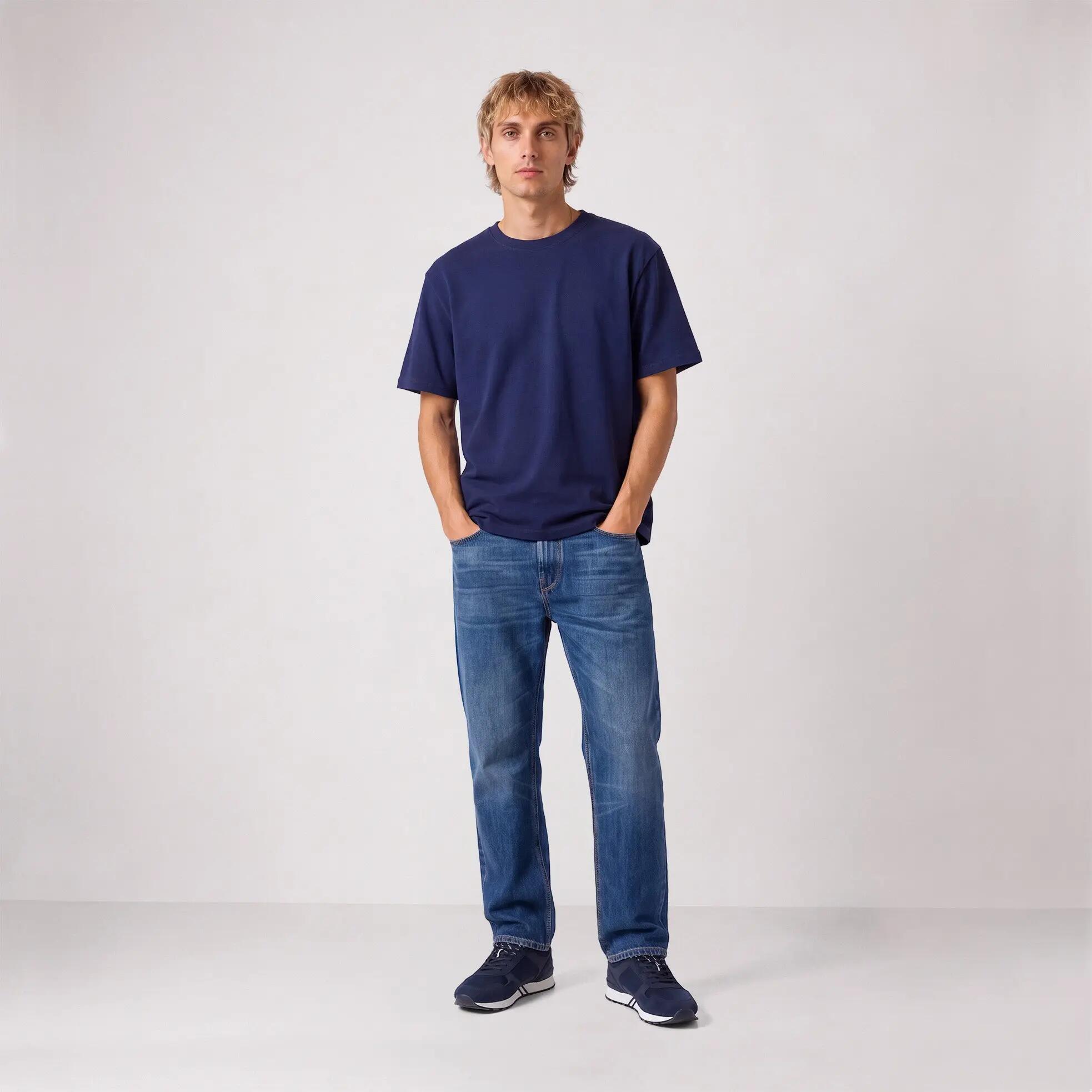 T-shirt manches courtes Thor SBPLAY coupe oversize bleu marine 6/6